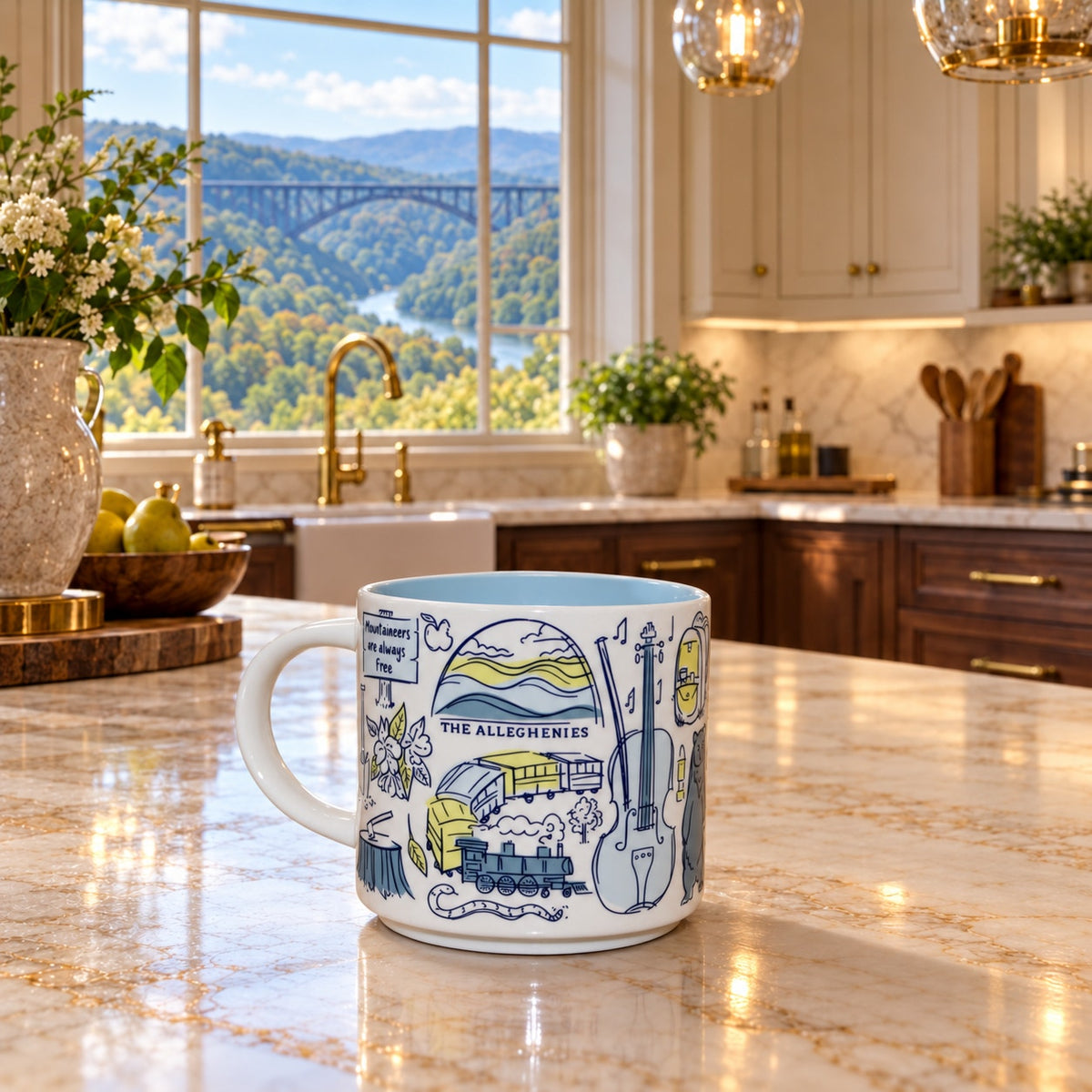 Starbucks West Virginia Been There Series Mug 14oz The Mountain State NWT no BOX