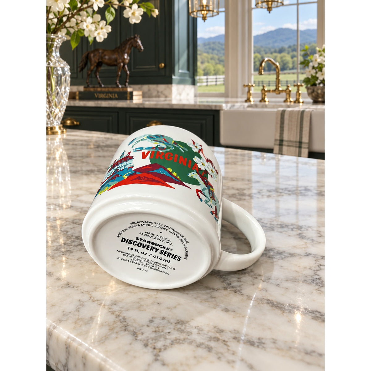 Starbucks Virginia Discovery Series Mug 14 Oz Ceramic Destination Cup 2024