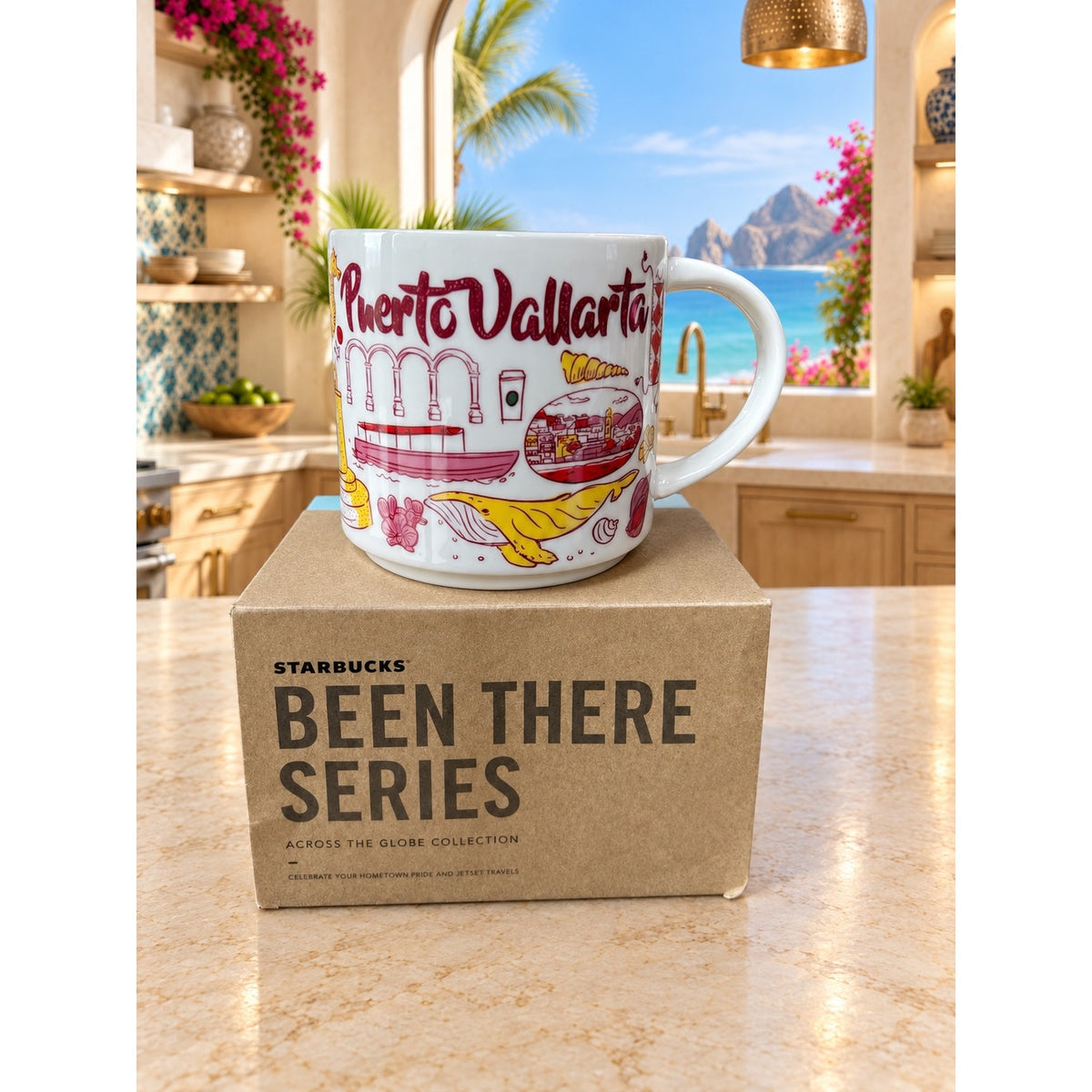 Starbucks Puerto Vallarta Been There Series Mug 14 oz Mexico Coffee Cup NWT/BOX