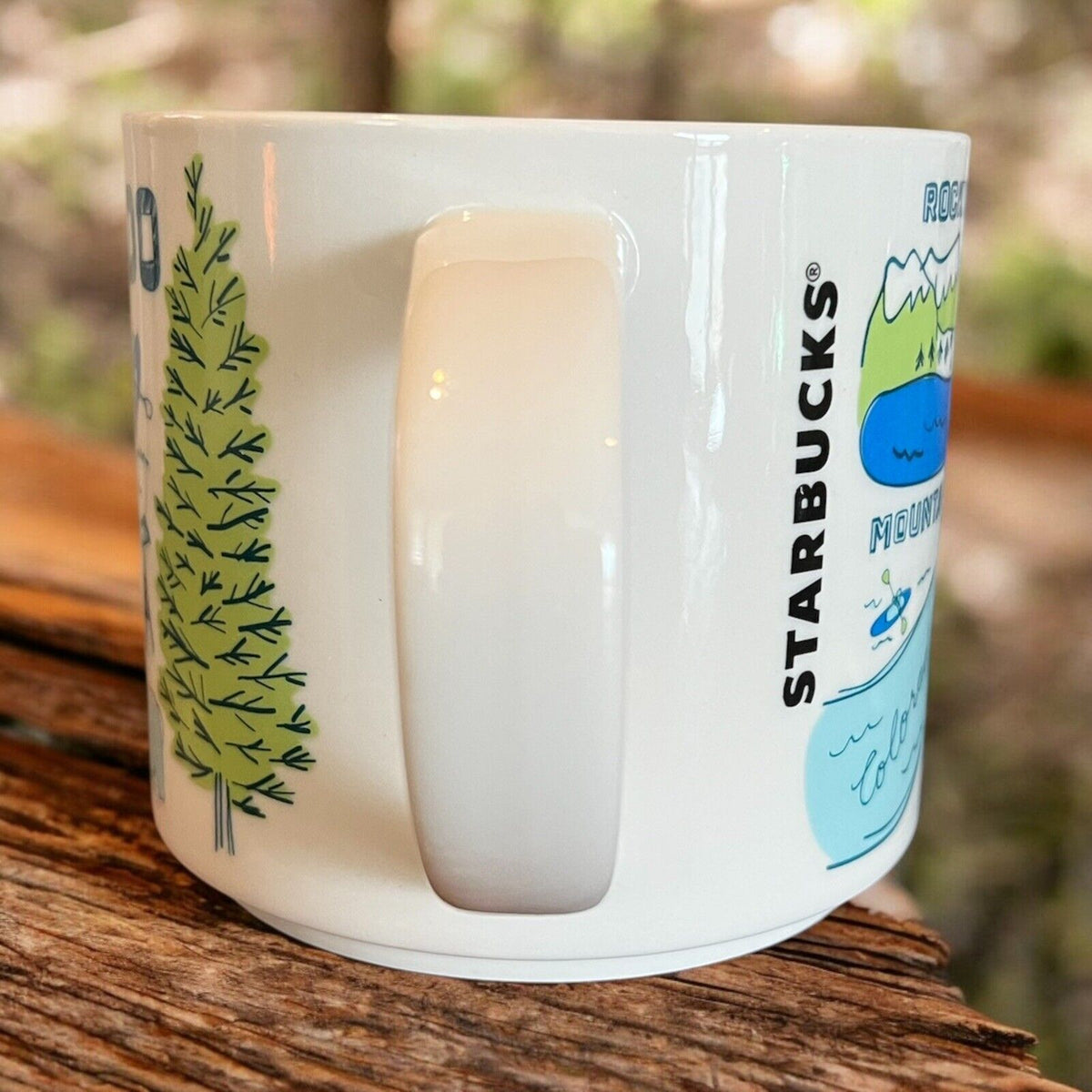 Starbucks Colorado Been There Mug Across the Globe 14 oz Coffee Cup EUC