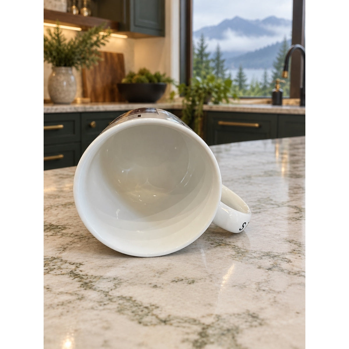 Starbucks Pike Place City Scenes Barista Mug 2003 Seattle Ferry Market