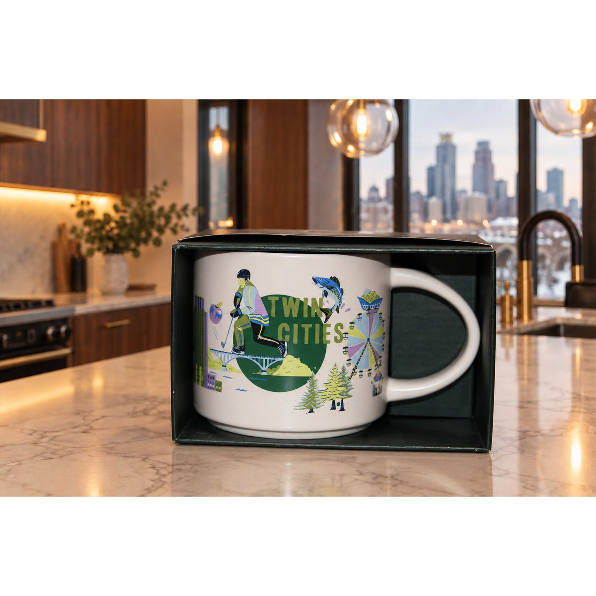 Starbucks Twin Cities Discovery Series Mug 14 oz 2024 With Box
