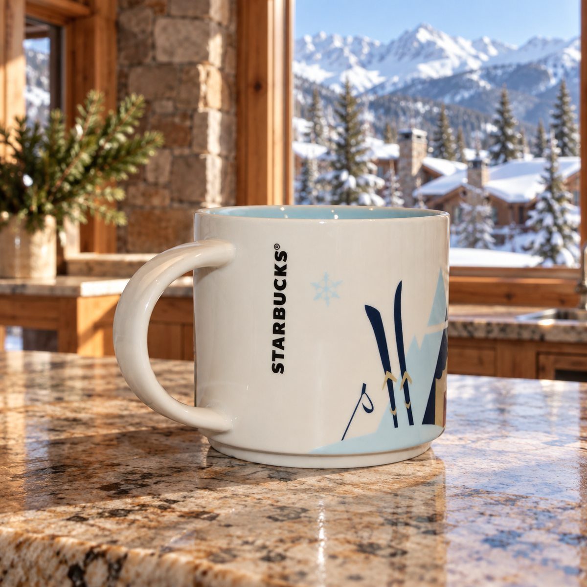 Starbucks Vail Colorado You Are Here 14 oz Coffee Mug Ski Resort YAH