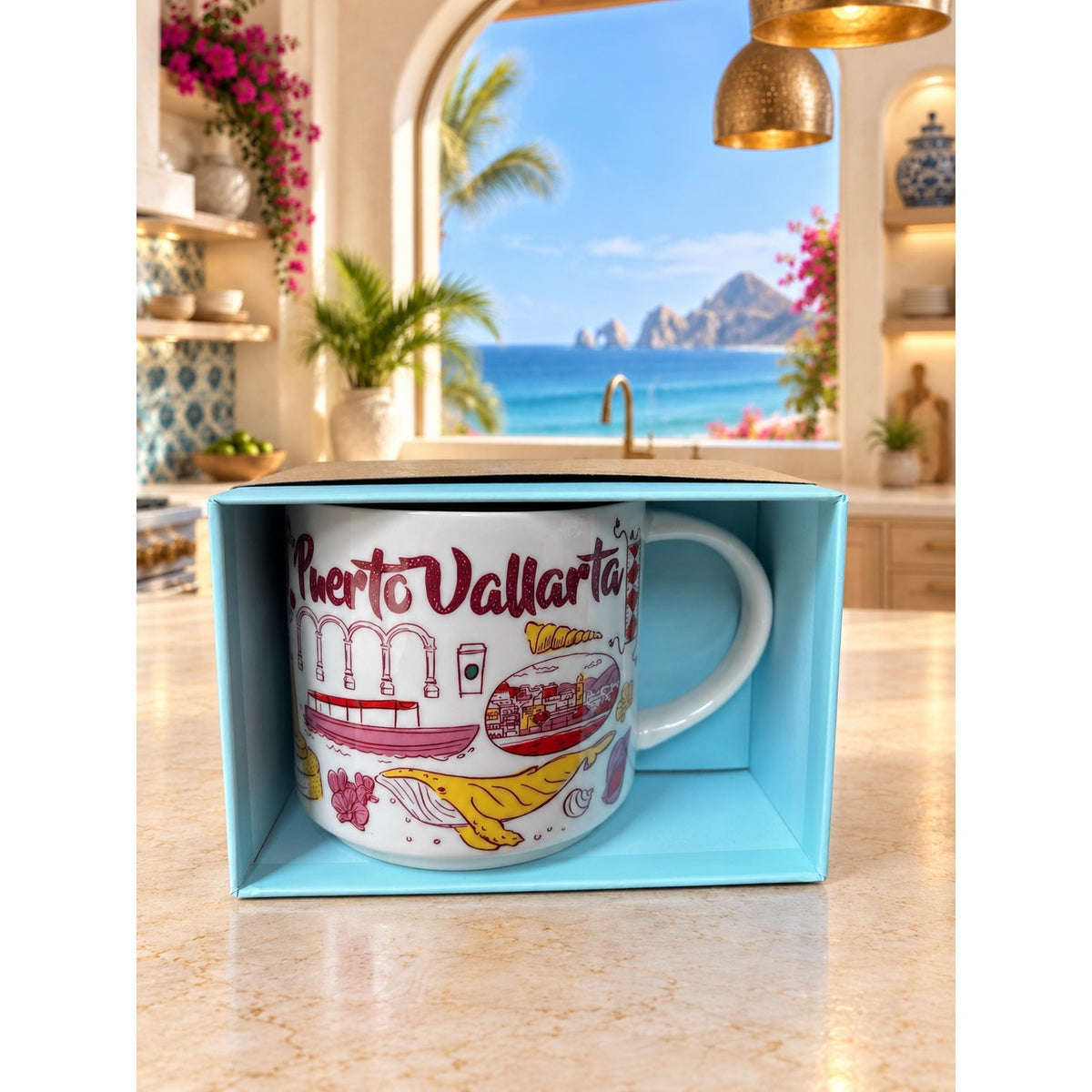 Starbucks Puerto Vallarta Been There Series Mug 14 oz Mexico Coffee Cup NWT/BOX