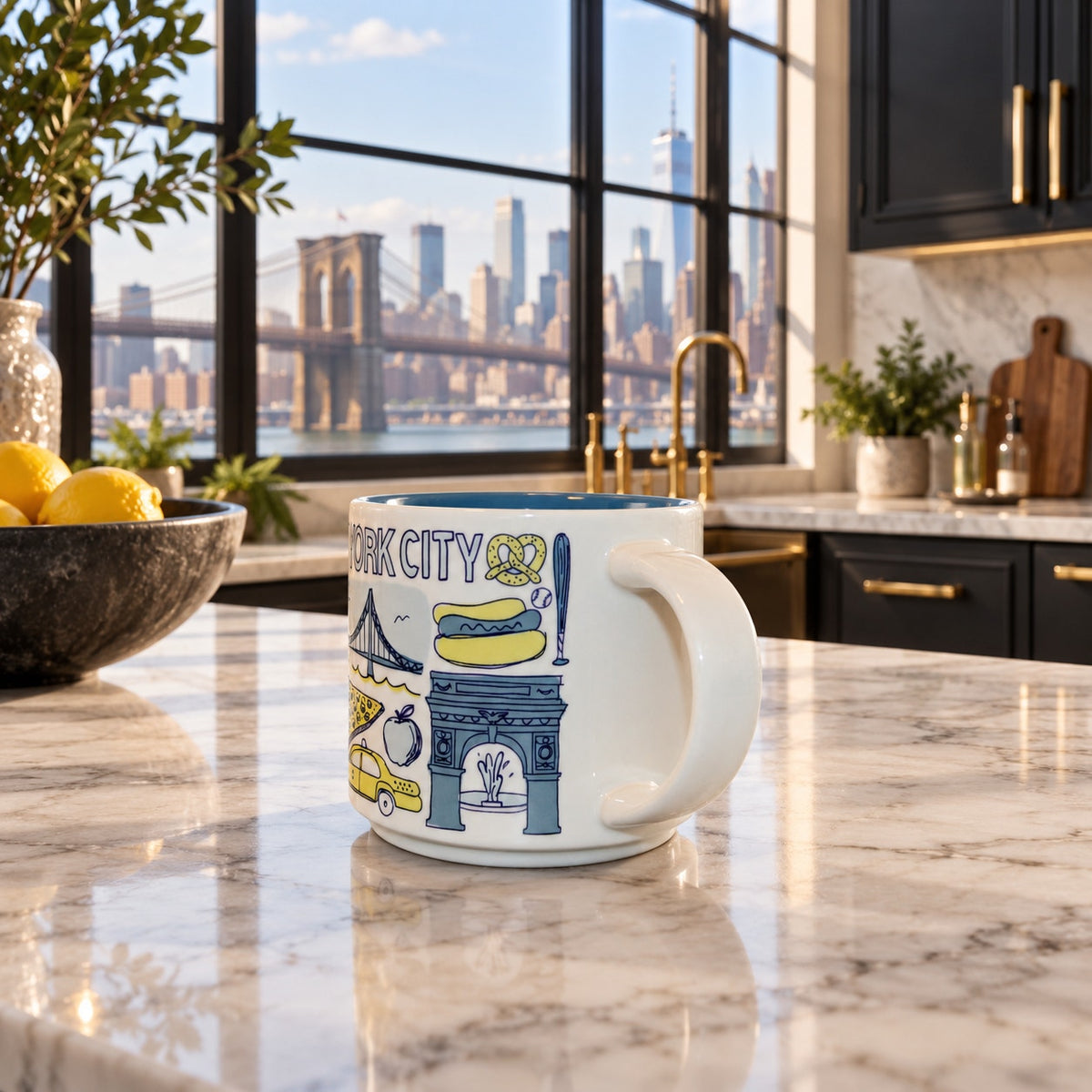 Starbucks New York City 5 Boroughs Been There Series 14oz Mug EUC