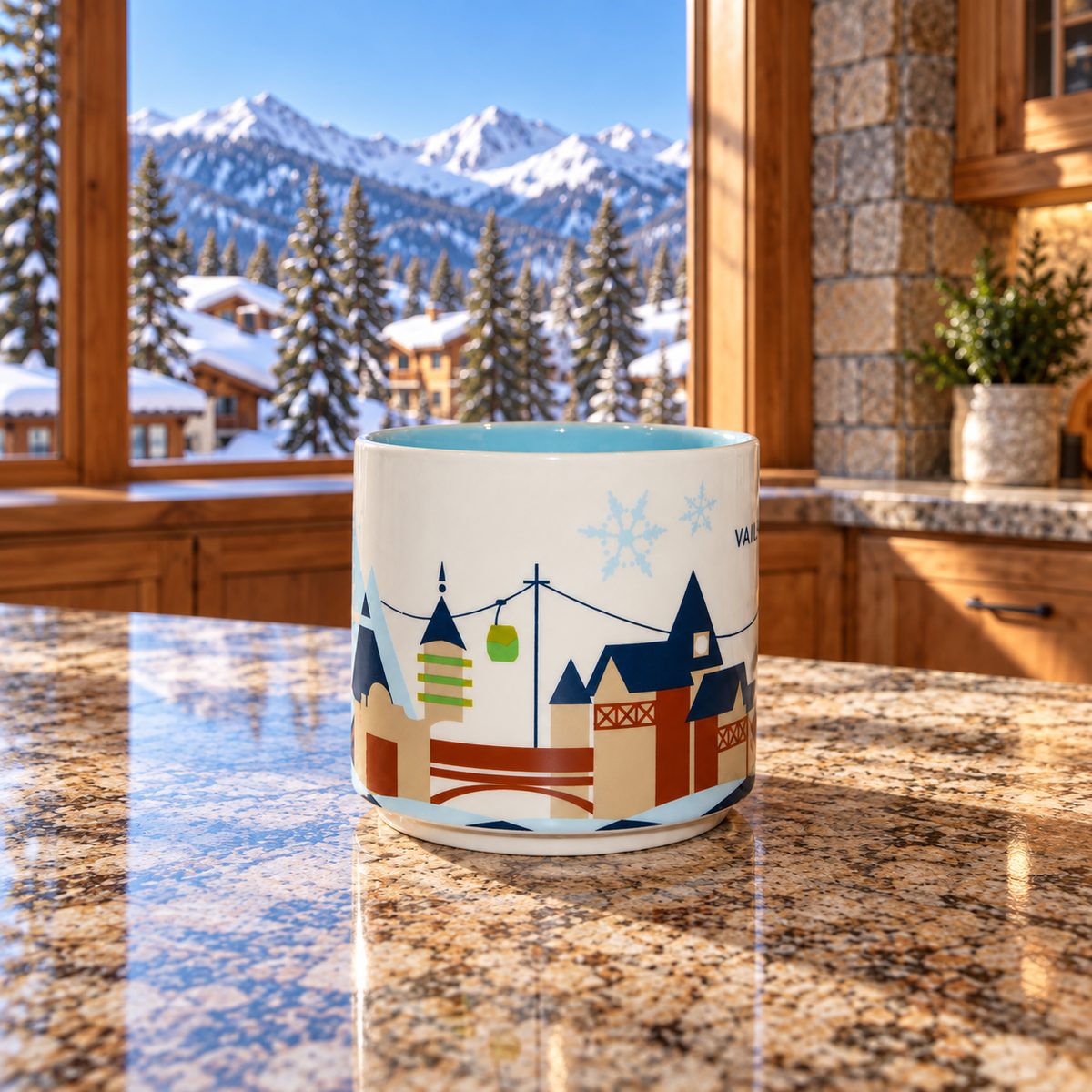 Starbucks Vail Colorado You Are Here 14 oz Coffee Mug Ski Resort YAH