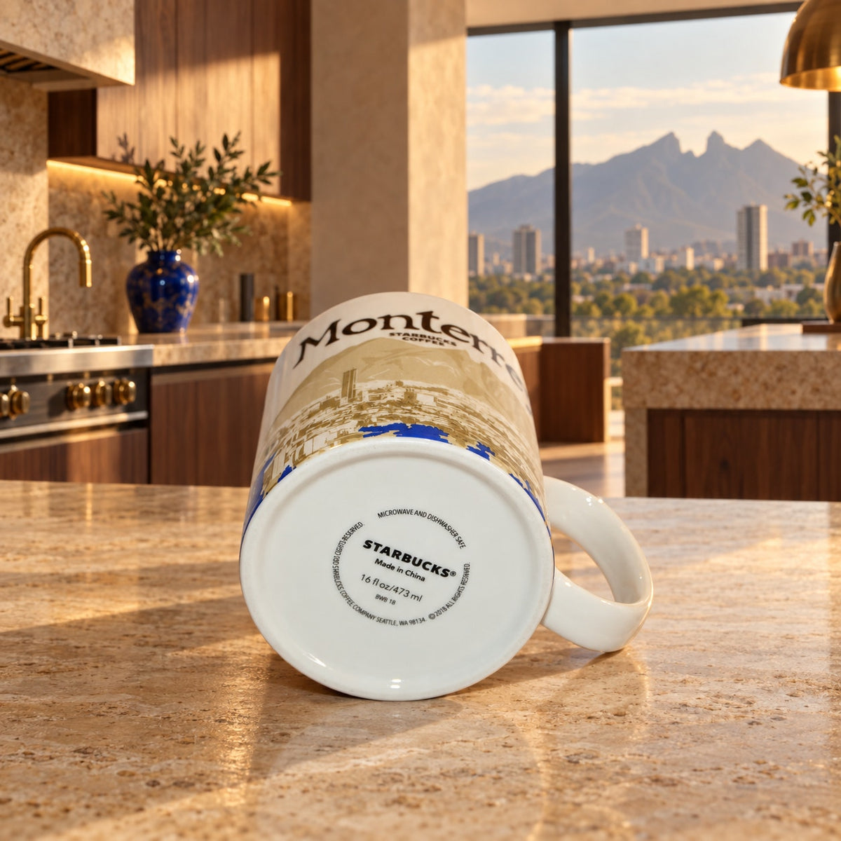 Starbucks Monterrey Mexico Global Icon Series 16 Oz Coffee Mug HTF READ