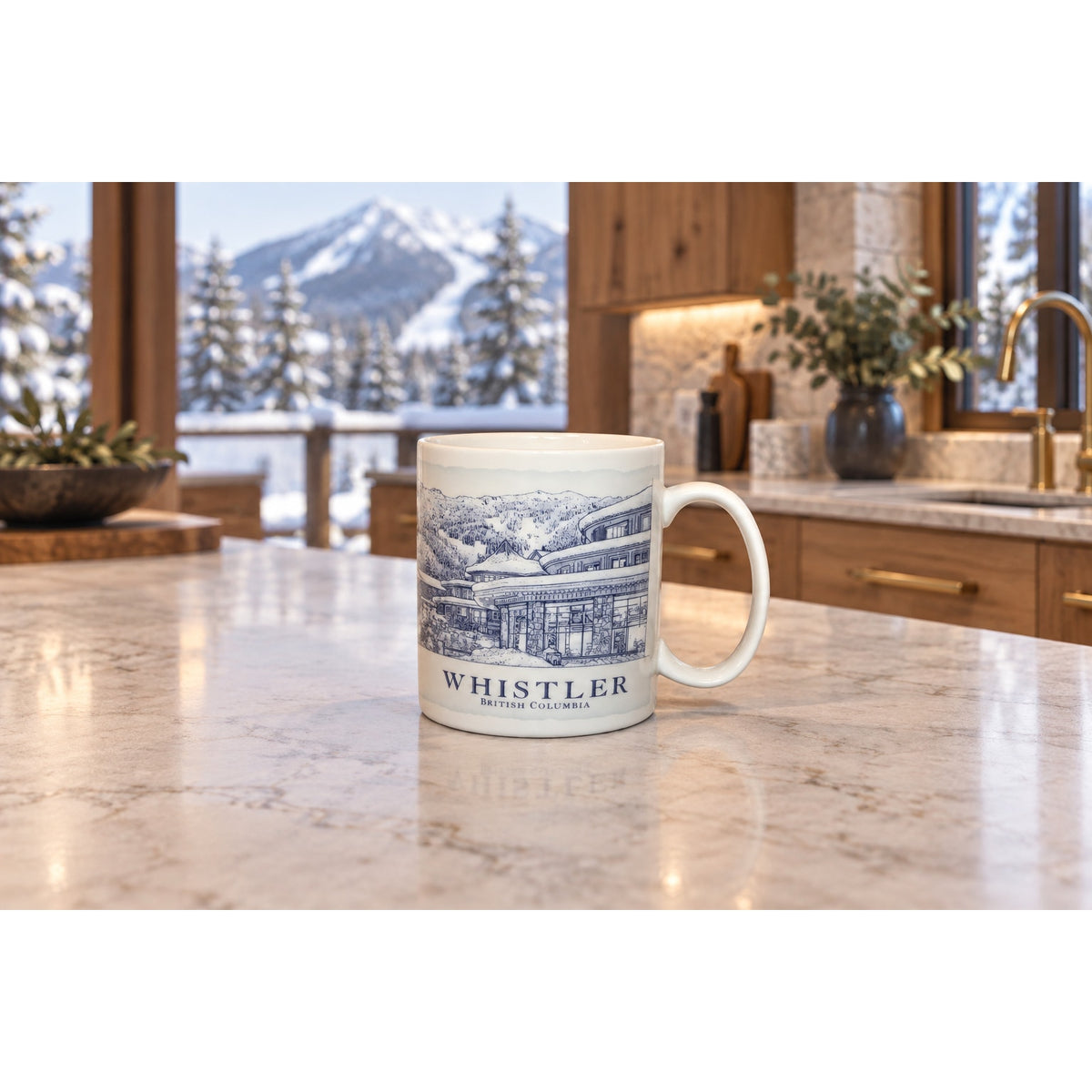Starbucks Whistler Mug 18 oz British Columbia Coffee Cup 2006 Collector
