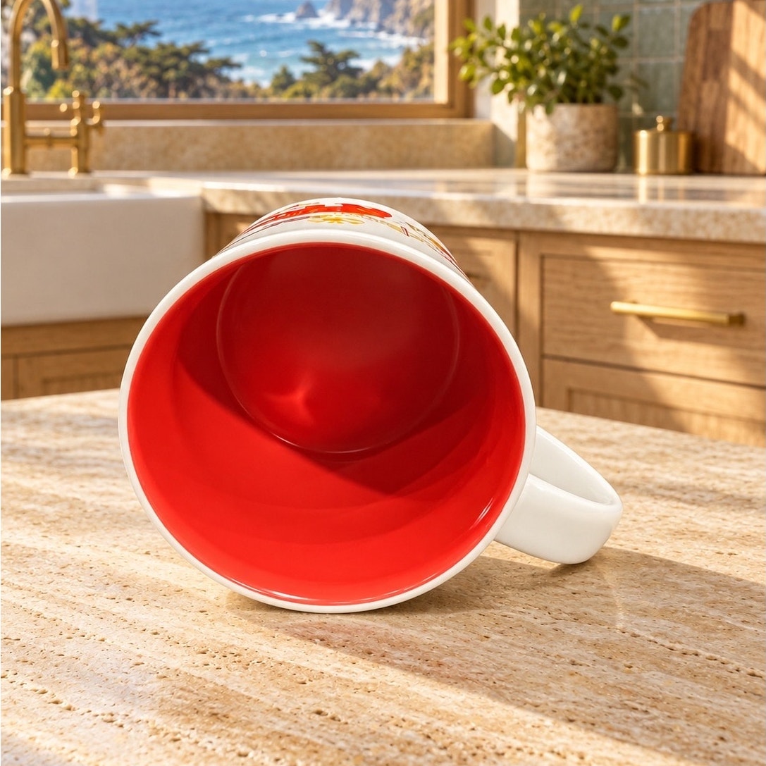 Starbucks California Discovery Series Mug 14 oz Red Interior EUC