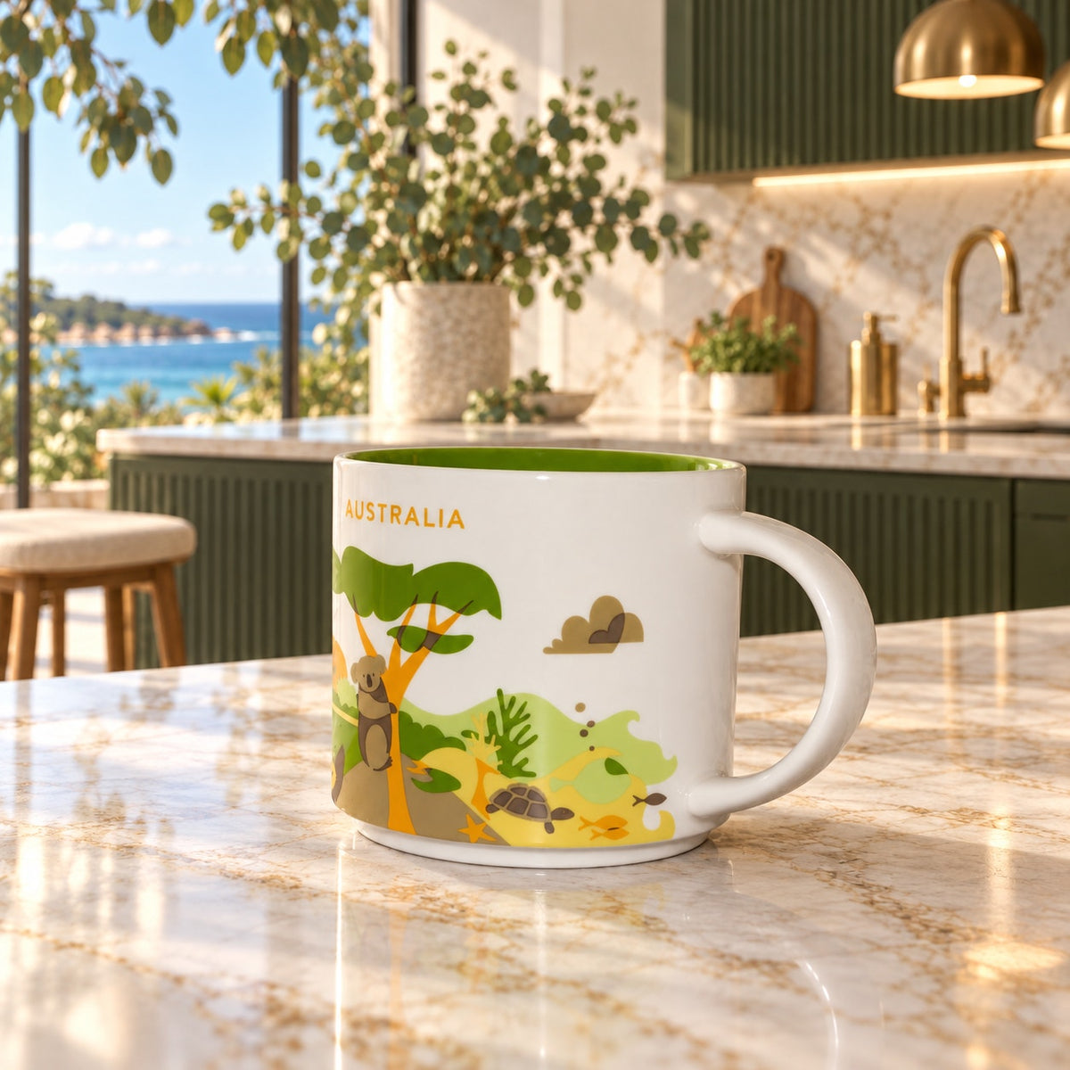 Starbucks Australia You Are Here Mug 14 oz Koala Kangaroo Coffee Cup