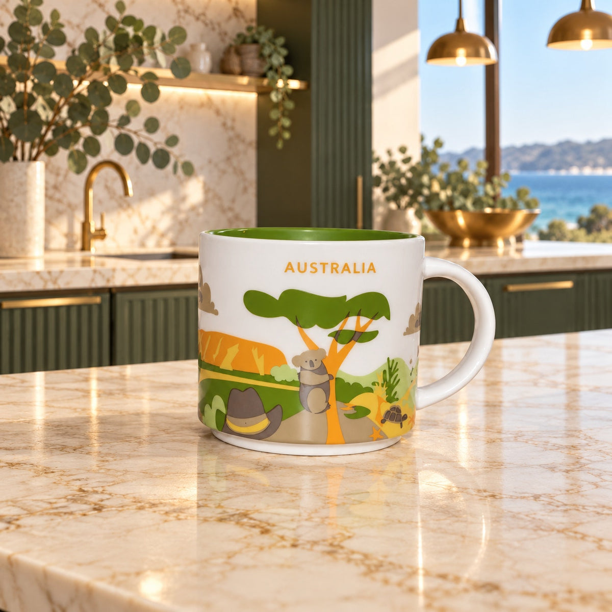 Starbucks Australia You Are Here Mug 14 oz Koala Kangaroo Coffee Cup