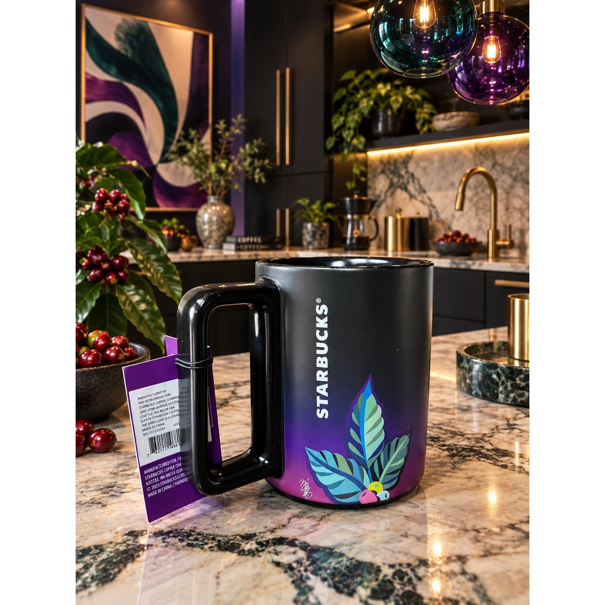 Starbucks Yiqiao Wang ASL Connect Artist Ceramic Mug 12 Oz With Tags