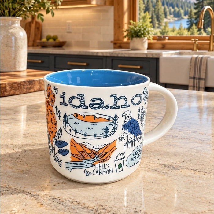 Starbucks Idaho Been There Series Mug 14 oz Blue Interior NWT