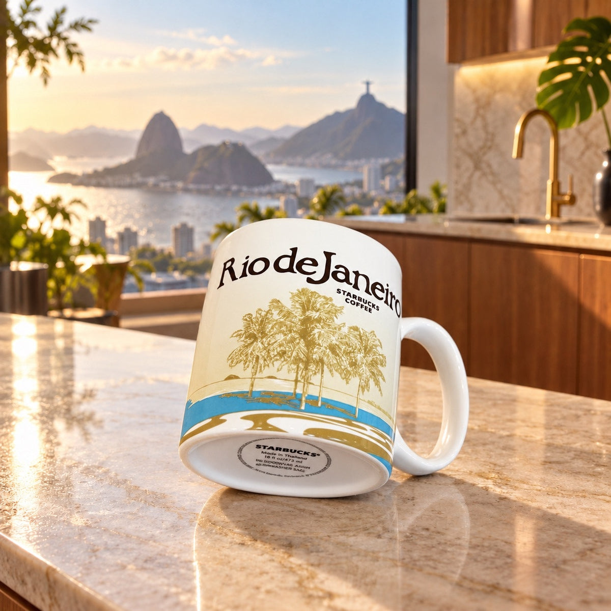 Starbucks Rio de Janeiro Global Icon City Mug 16 Oz Brazil 2010 Collector