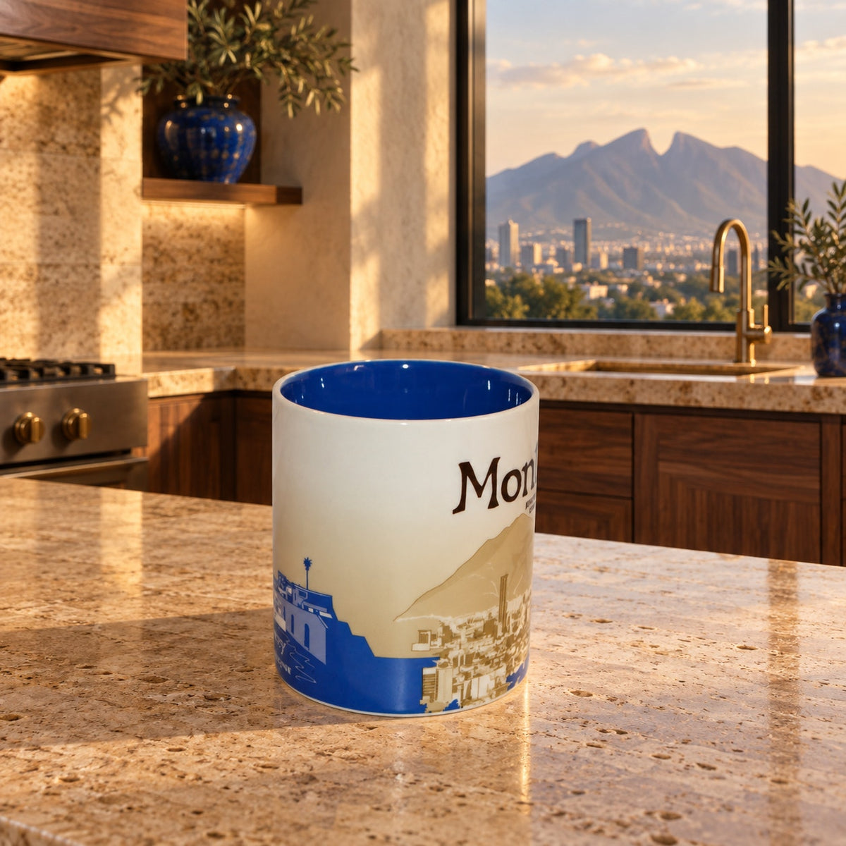 Starbucks Monterrey Mexico Global Icon Series 16 Oz Coffee Mug HTF READ