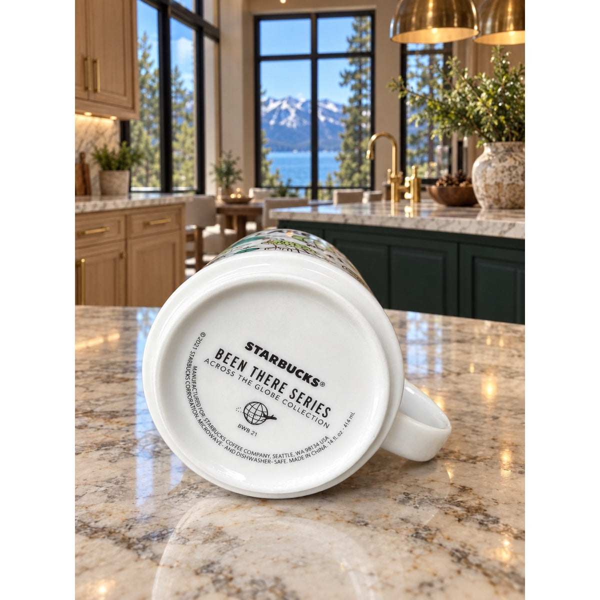 Starbucks Lake Tahoe Been There Series 14 Oz Coffee Mug Cup BTS EUC