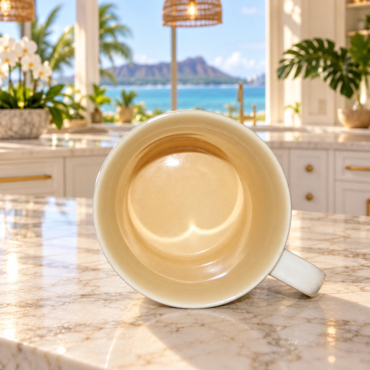 Starbucks Hawaii Hibiscus Flowers New Bone China Coffee Mug Tropical Cup