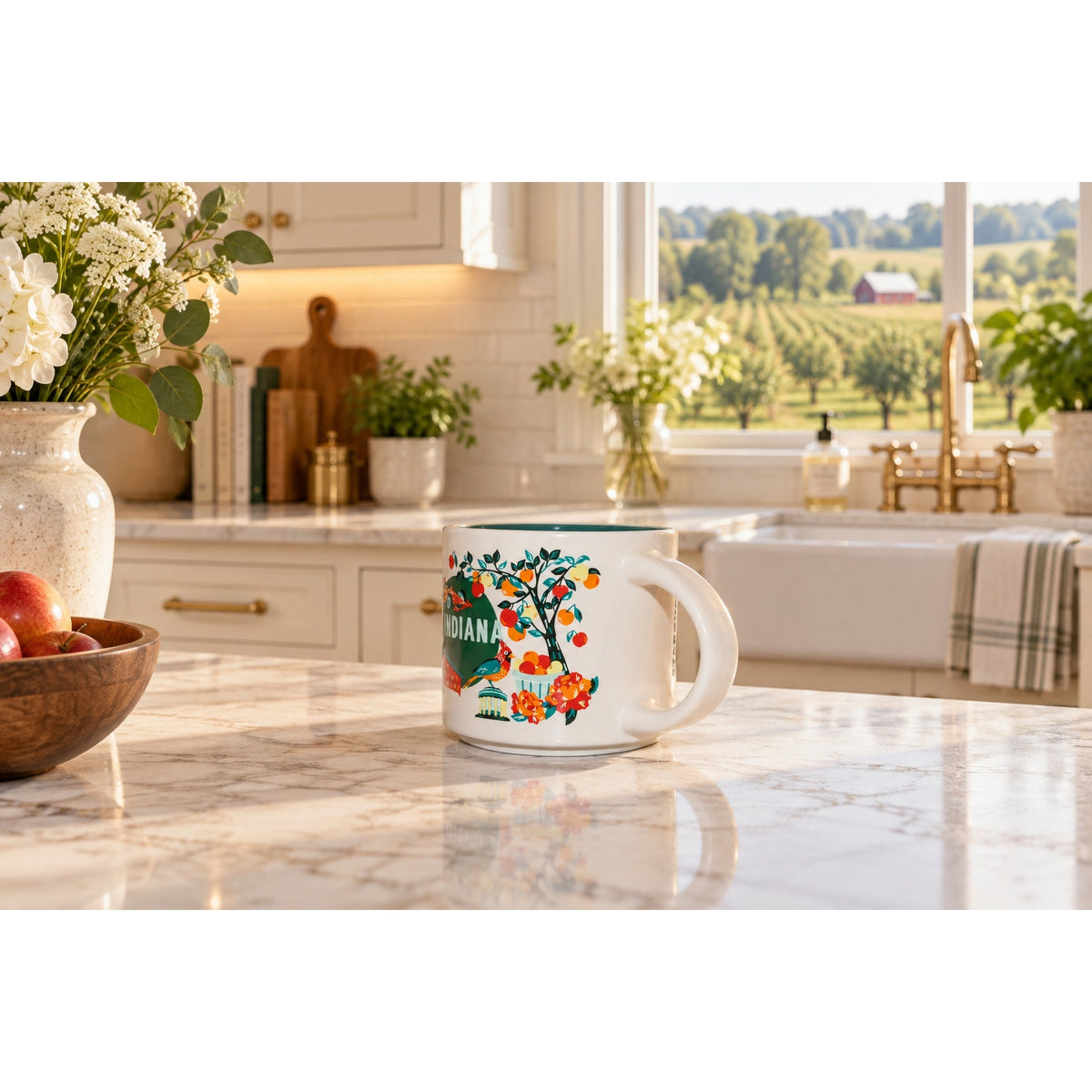 Starbucks Indiana Discovery Series 14oz Mug State Collector Coffee Cup