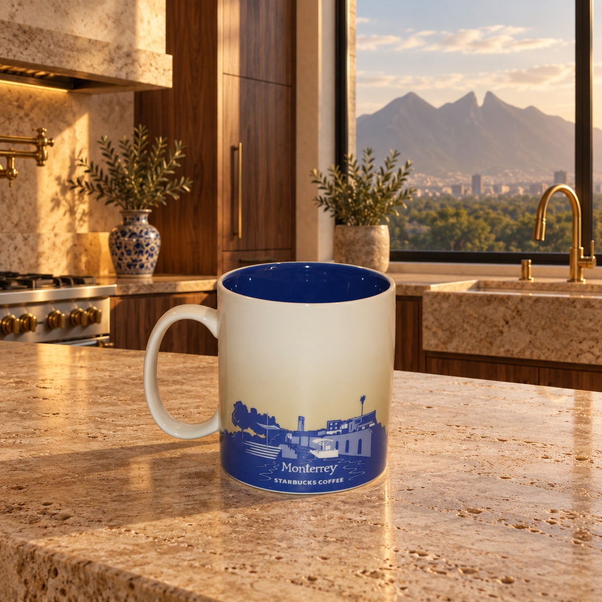Starbucks Monterrey Mexico Global Icon Series 16 Oz Coffee Mug HTF READ