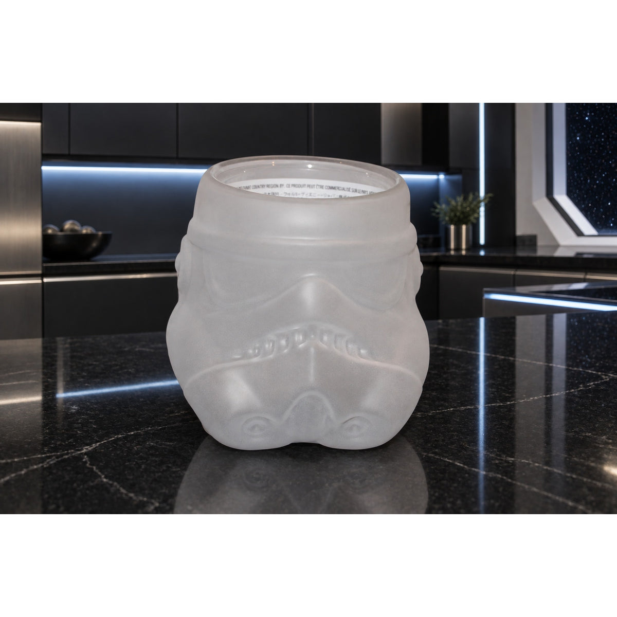 Disney Star Wars Stormtrooper Helmet Frosted Glass Mug 11.8 oz New