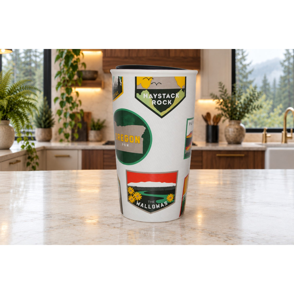 Starbucks OREGON State Double Wall Travel Mug 12oz EUC