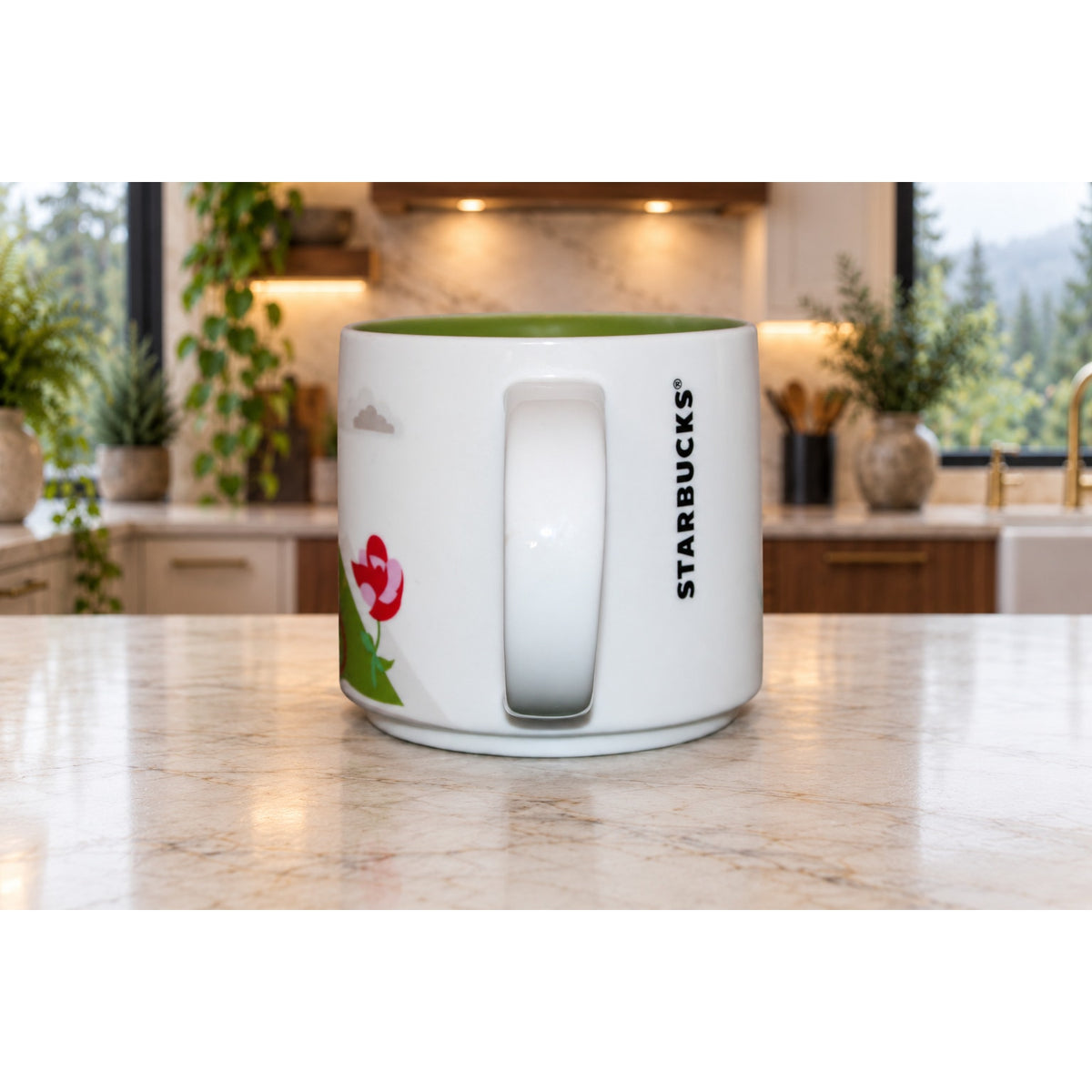 Starbucks Portland Oregon You Are Here YAH Collection 14oz Coffee Mug Cup EUC