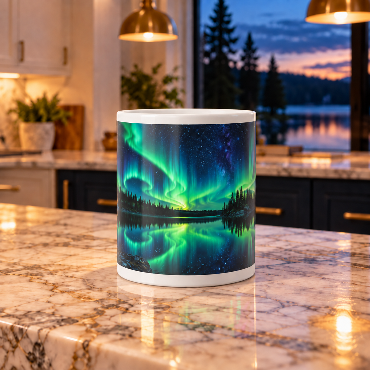 Aurora Northern Lights Color-Changing Mug — 11oz