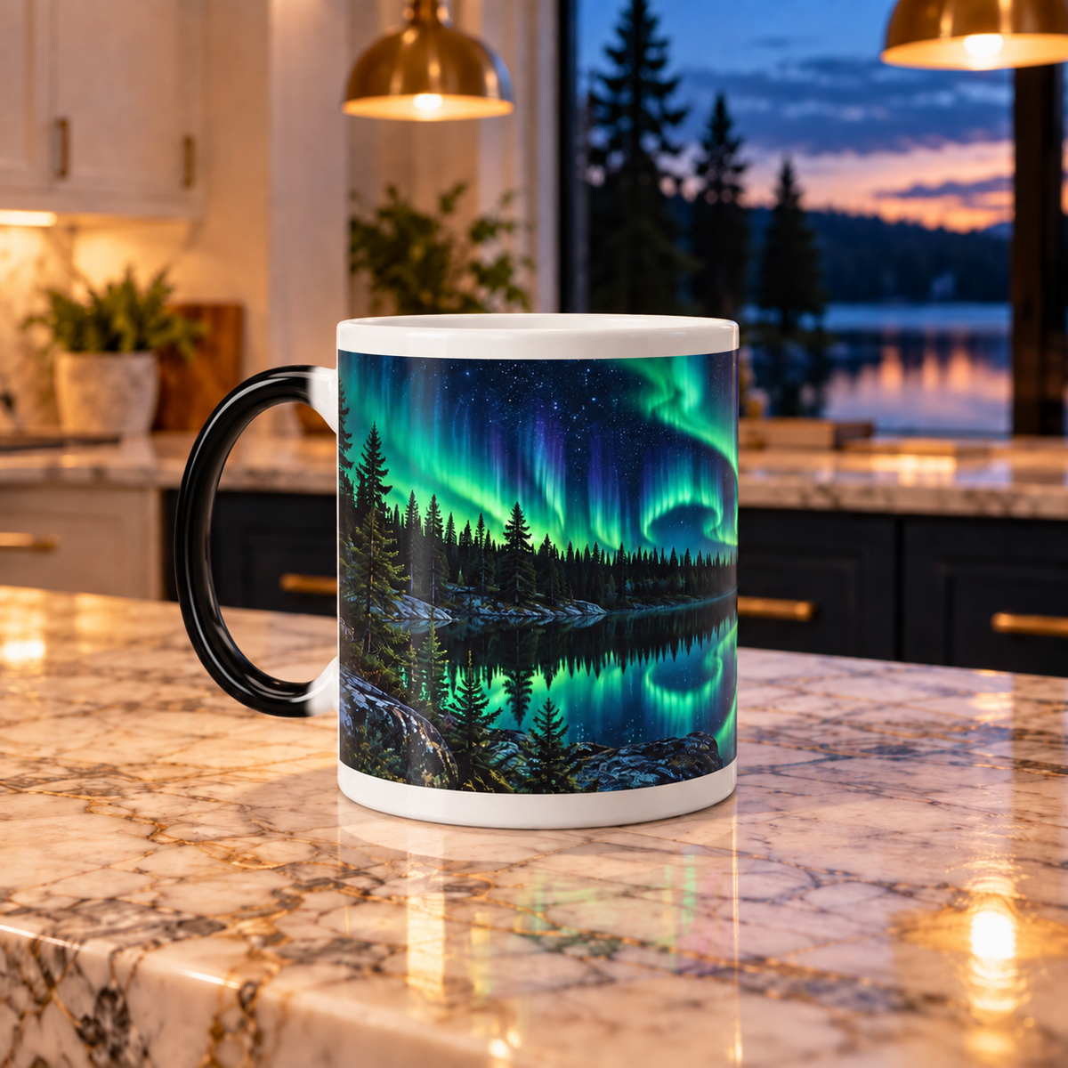 Aurora Northern Lights Color-Changing Mug — 11oz