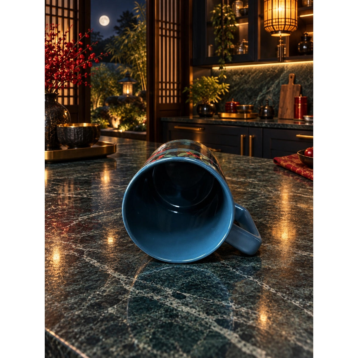 Starbucks Reserve Fable Tiger Bird Black Gold Ceramic Mug 12 Oz 2021