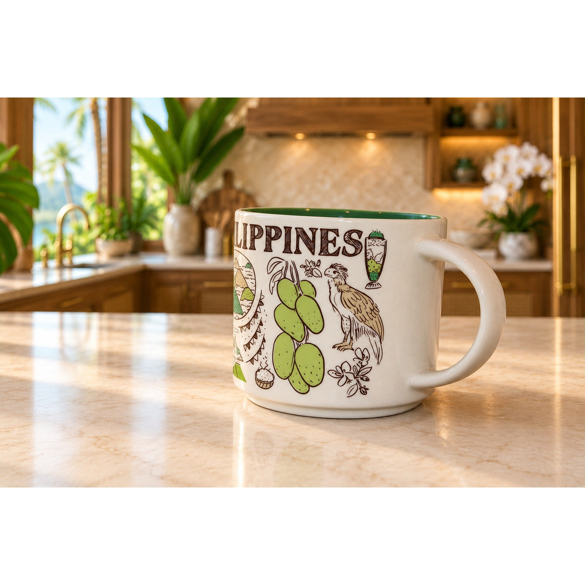 Starbucks Philippines Been There Series 14oz Ceramic Coffee Mug EUC