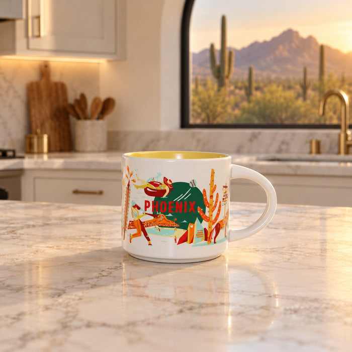 Starbucks Phoenix Discovery Series 14oz Coffee Mug Arizona Desert EUC