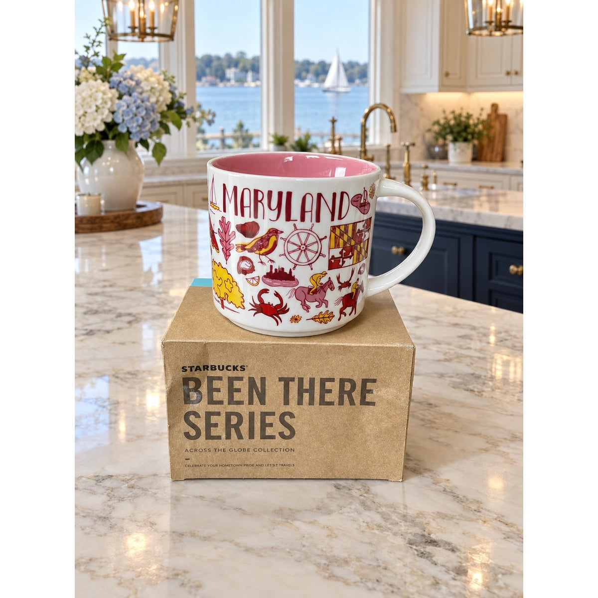Starbucks Maryland Been There Series Ceramic Coffee Mug 14 Oz With Box
