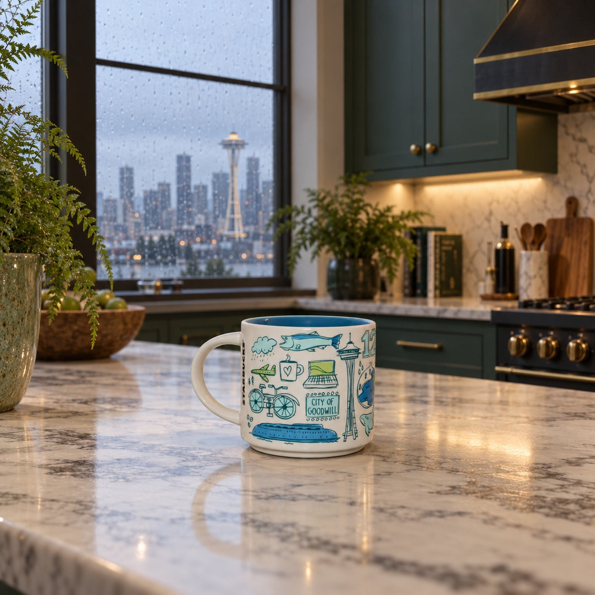 Starbucks Seattle Been There Mug 14oz Across the Globe Series Coffee Cup EUC