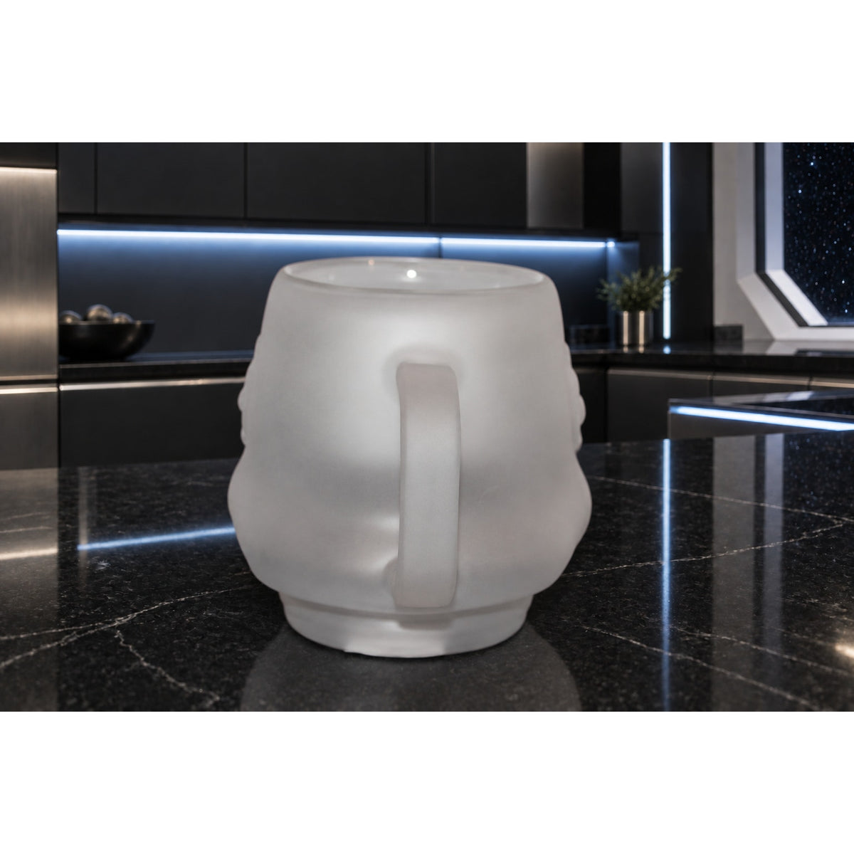 Disney Star Wars Stormtrooper Helmet Frosted Glass Mug 11.8 oz New