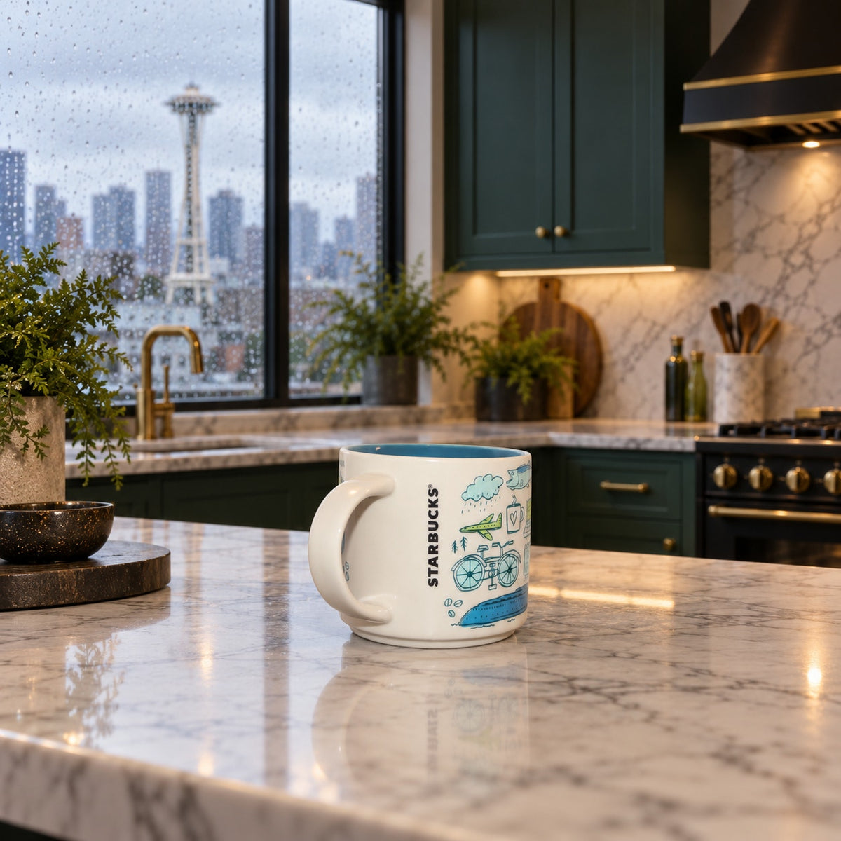 Starbucks Seattle Been There Mug 14oz Across the Globe Series Coffee Cup EUC