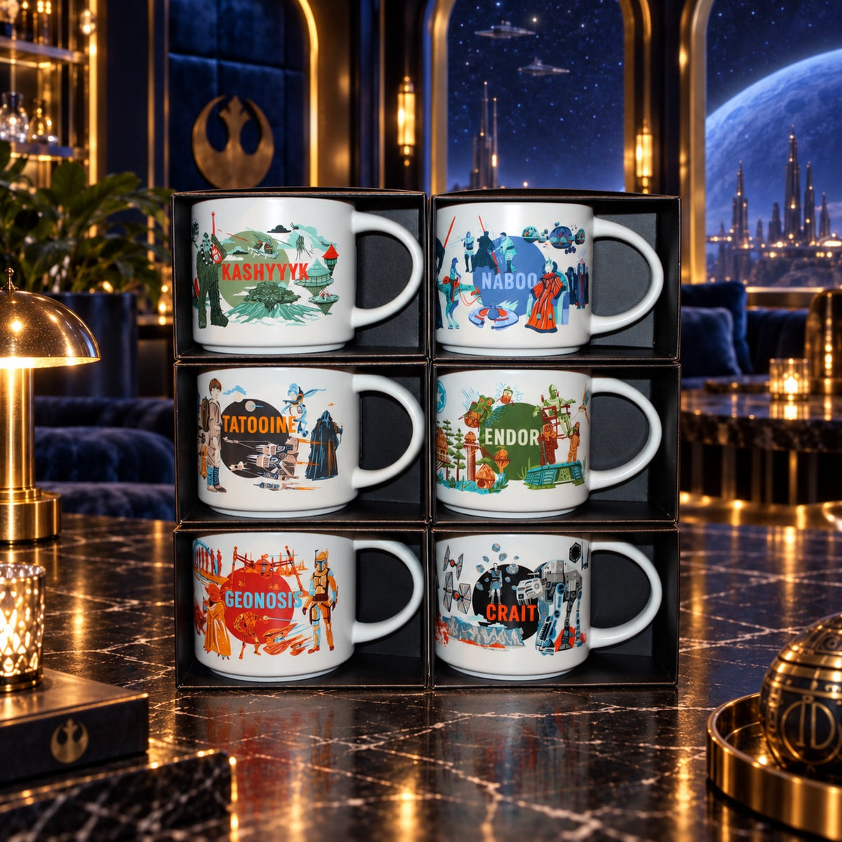 Starbucks Star Wars Discovery Series 2025/2026 Mugs Set of 6  New in Box