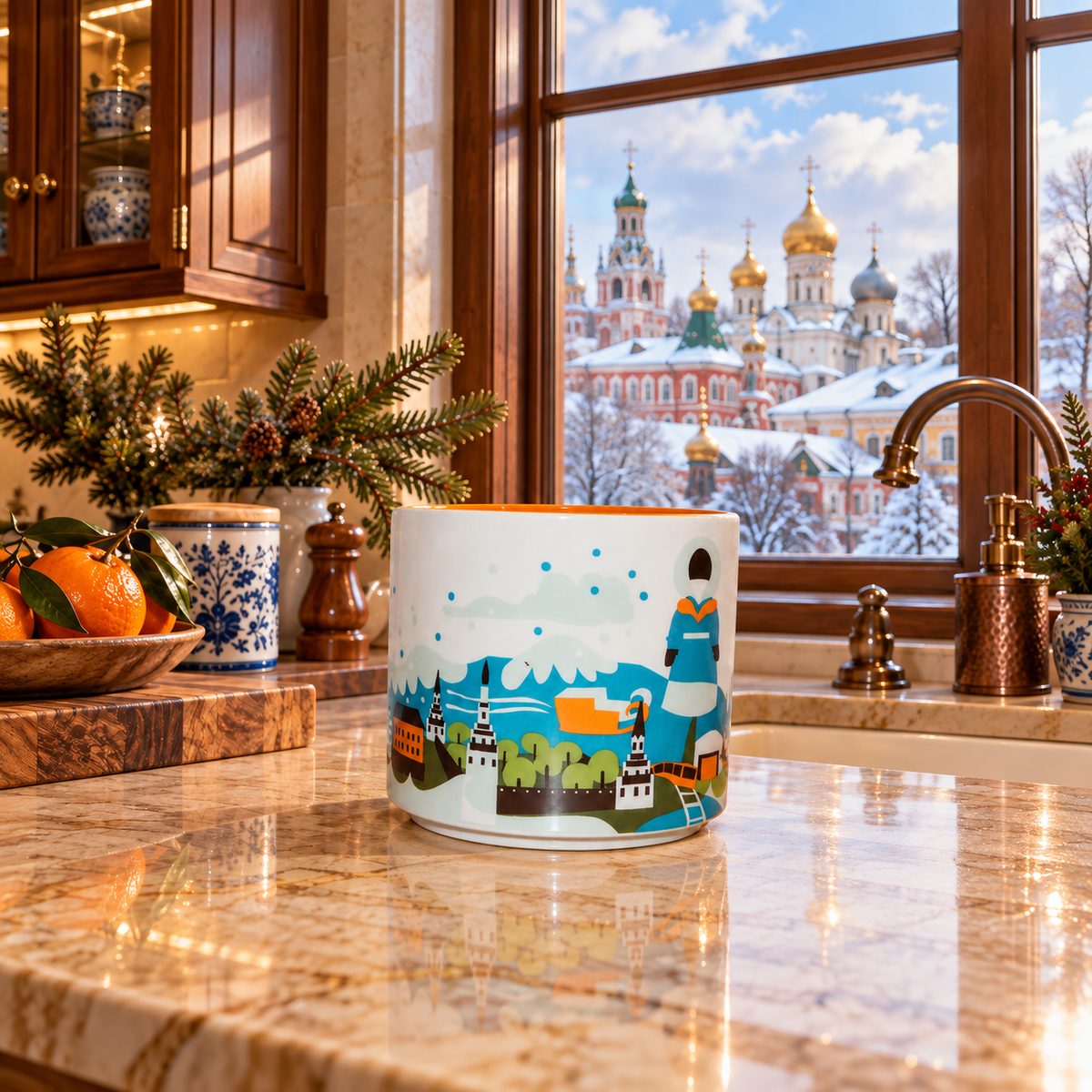 Starbucks Russia You Are Here Collection Mug 14oz Coffee Mug RARE