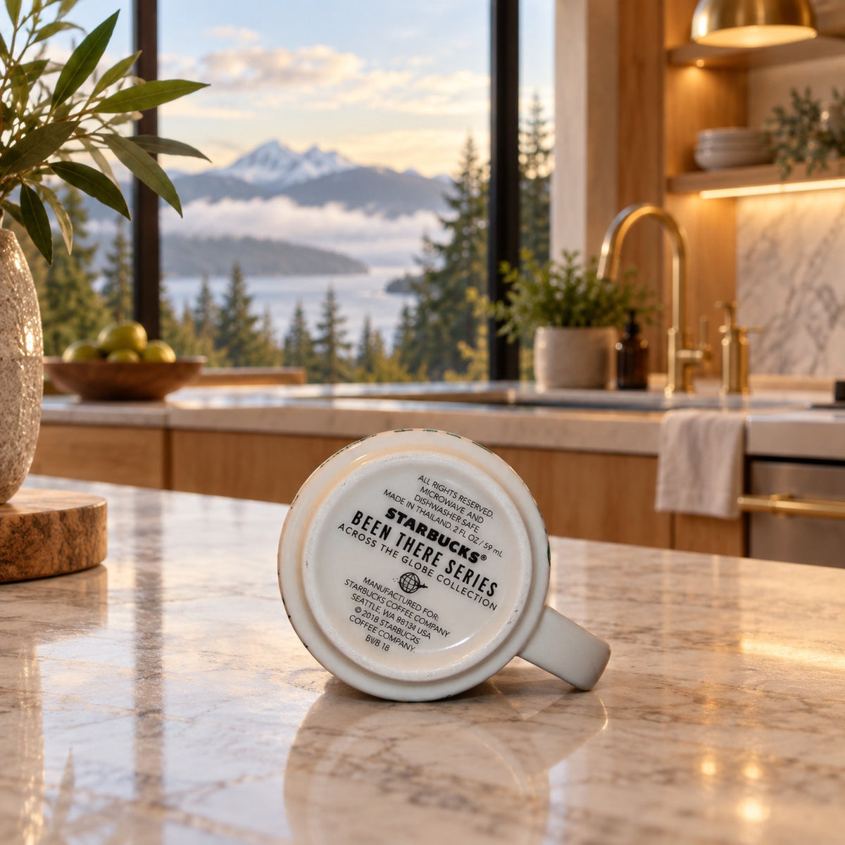 Starbucks Washington Been There Demitasse Mug 2oz Evergreen State