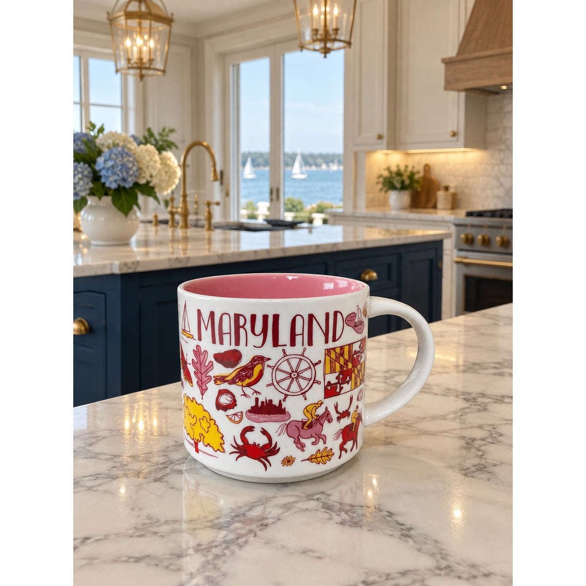 Starbucks Maryland Been There Series Ceramic Coffee Mug 14 Oz With Box