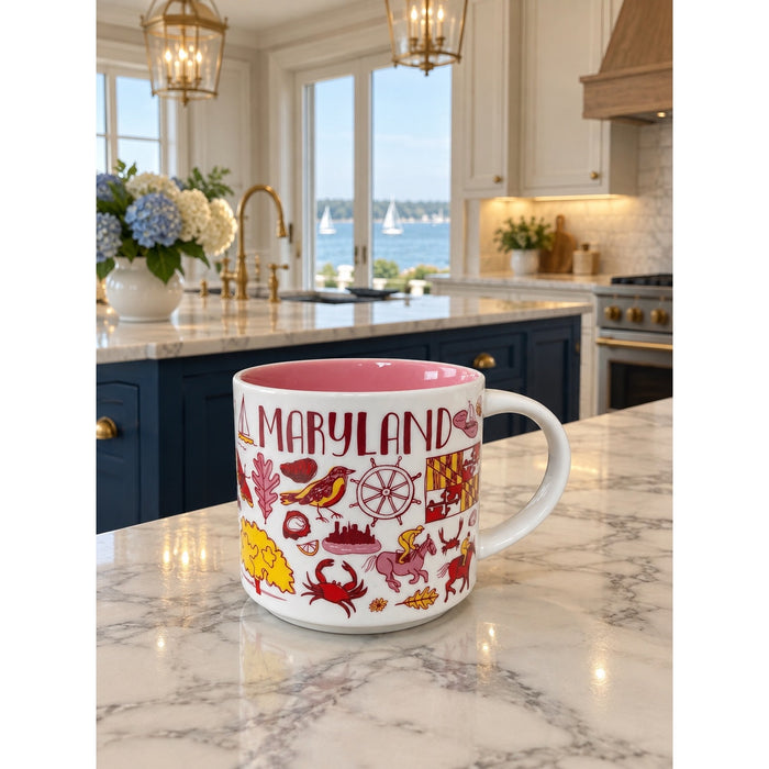 Starbucks Maryland Been There Series Ceramic Coffee Mug 14 Oz With Box
