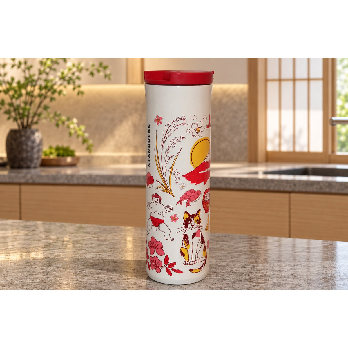 Starbucks Japan Been There Series 16 oz Travel Tumbler w/ Lid Sakura