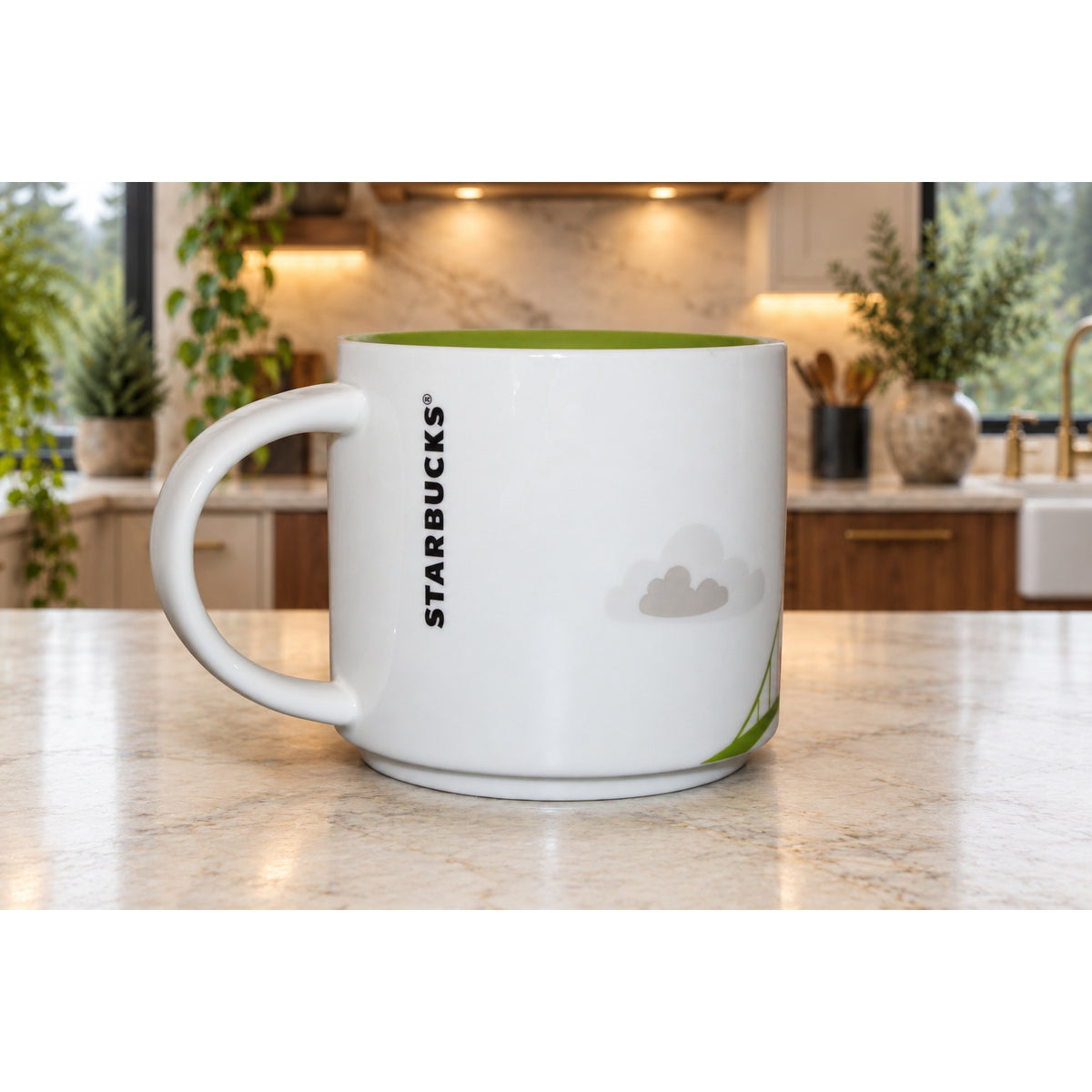Starbucks Portland Oregon You Are Here YAH Collection 14oz Coffee Mug Cup EUC