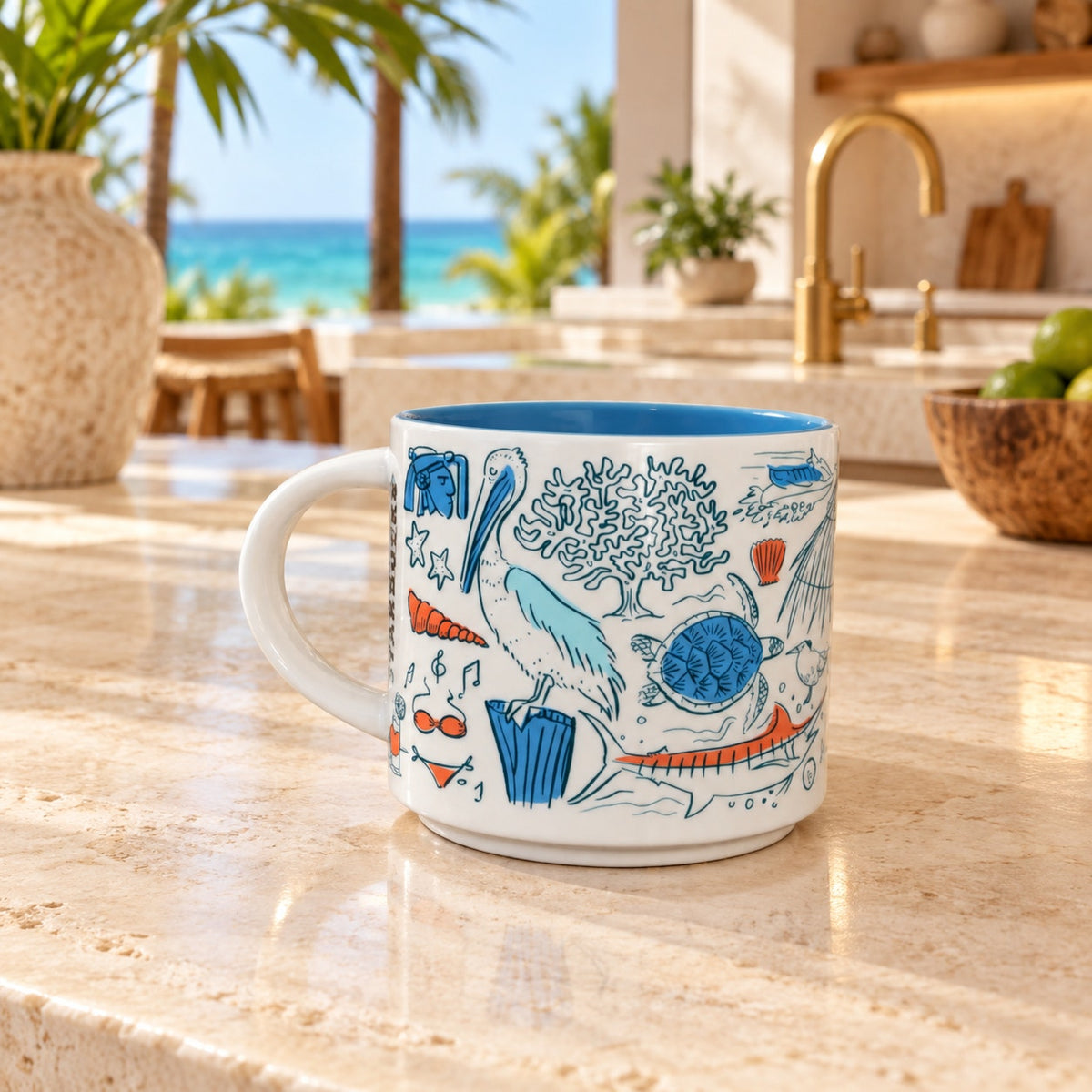 Cancun Mexico Starbucks Been There Mug 14oz Travel City Collectible EUC