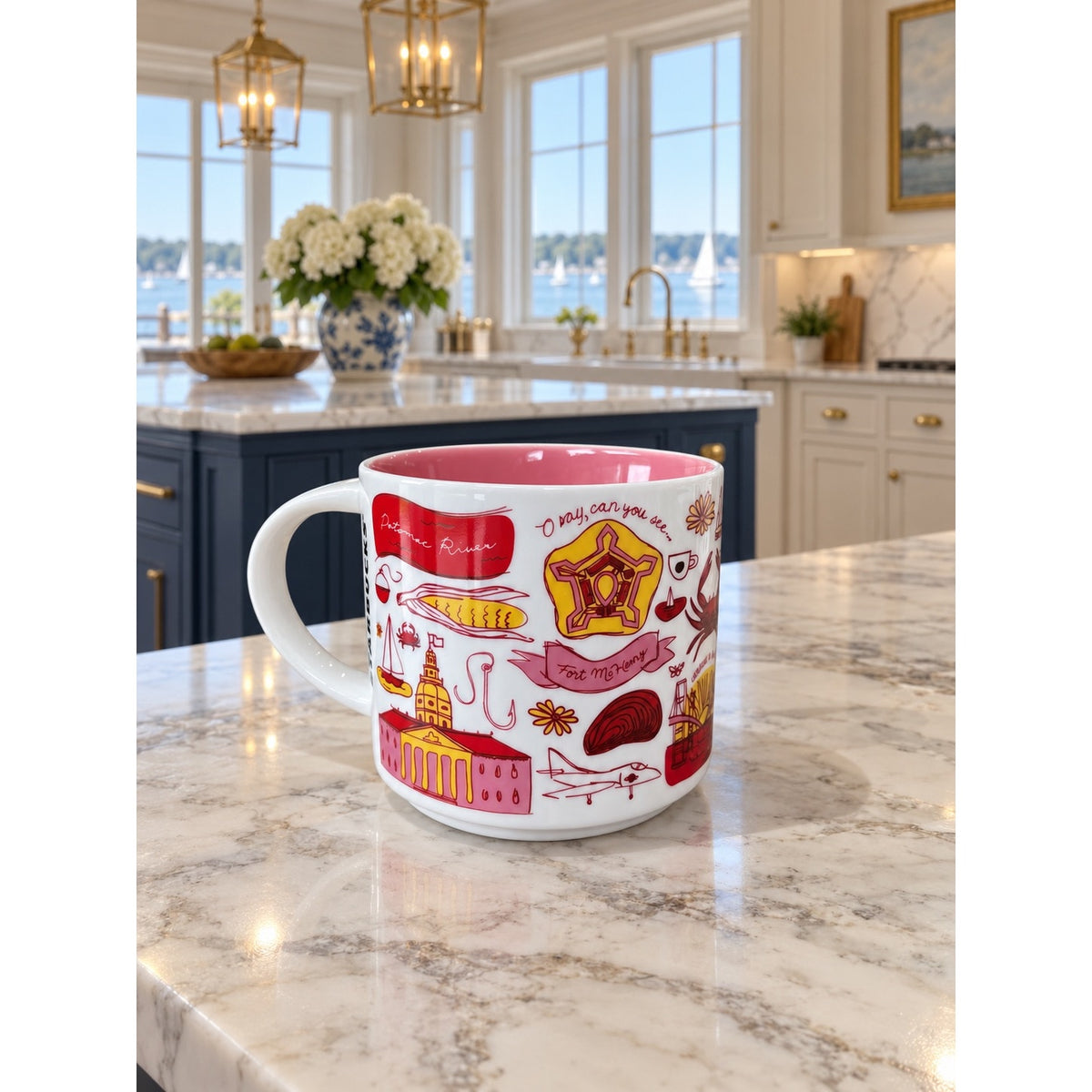 Starbucks Maryland Been There Series Ceramic Coffee Mug 14 Oz With Box