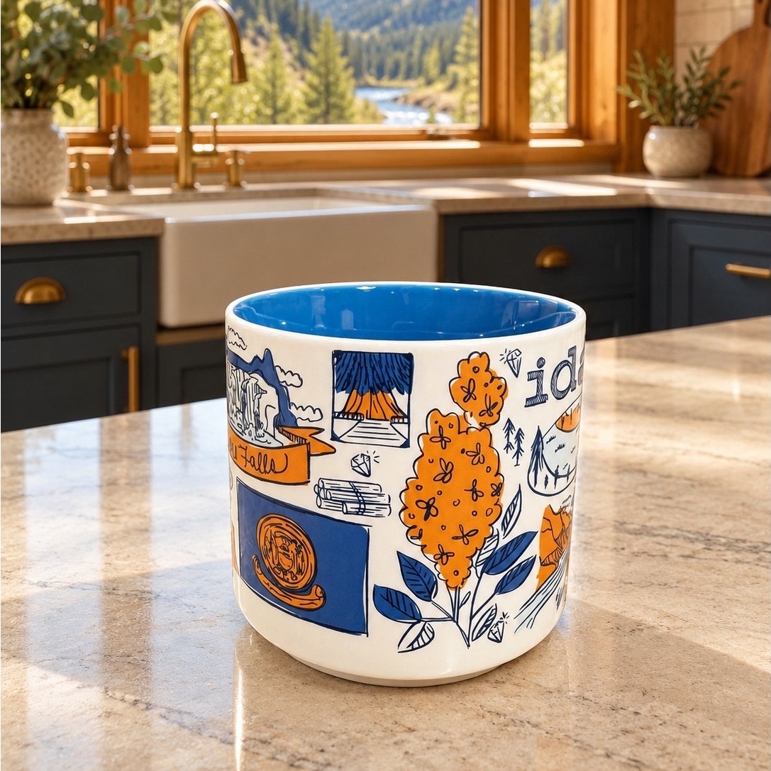 Starbucks Idaho Been There Series Mug 14 oz Blue Interior NWT