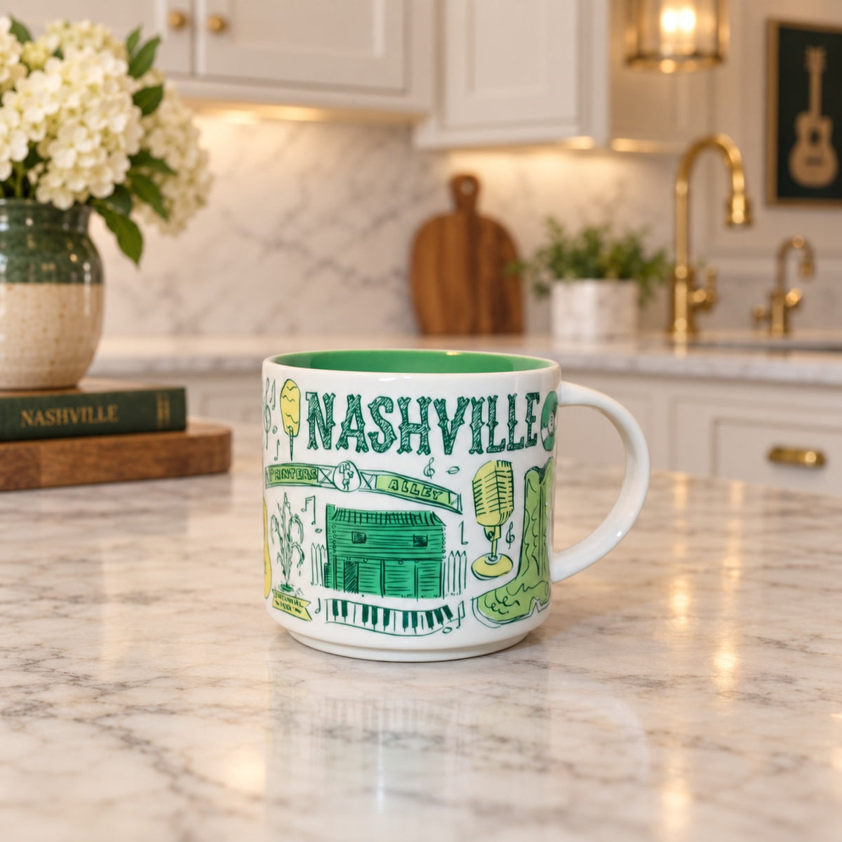 Starbucks NASHVILLE Been There Series BTS 14oz Coffee Mug EUC