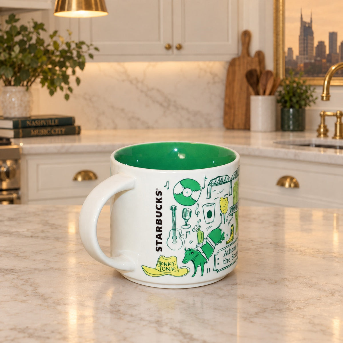 Starbucks NASHVILLE Been There Series BTS 14oz Coffee Mug EUC