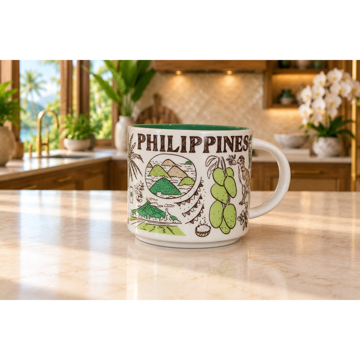 Starbucks Philippines Been There Series 14oz Ceramic Coffee Mug EUC