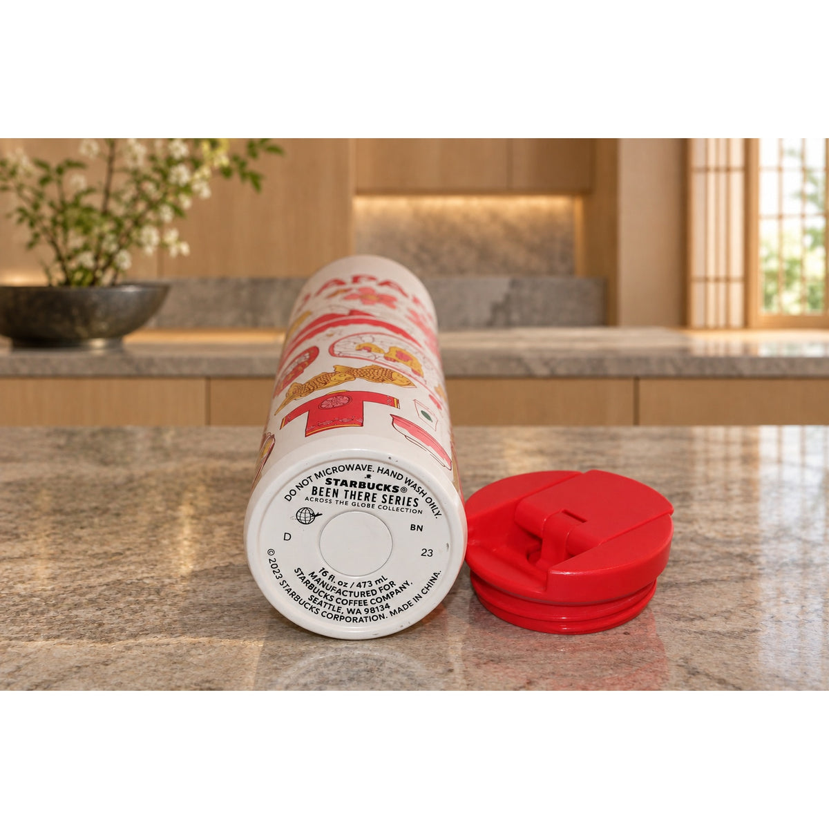 Starbucks Japan Been There Series 16 oz Travel Tumbler w/ Lid Sakura