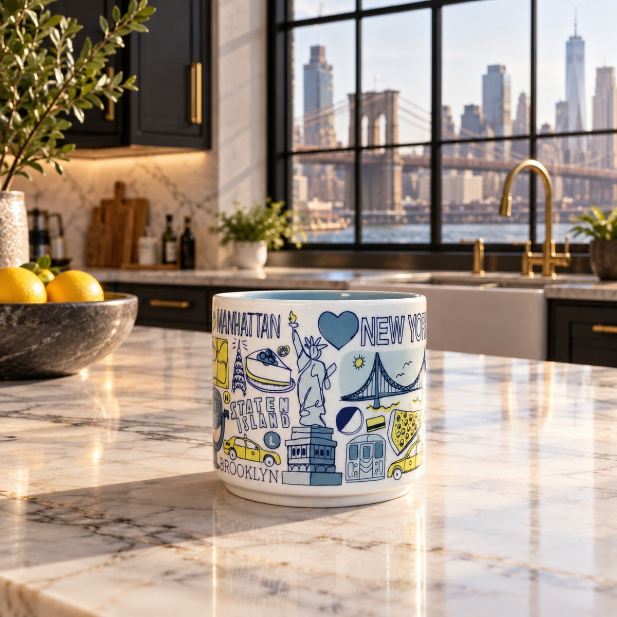 Starbucks New York City 5 Boroughs Been There Series 14oz Mug EUC